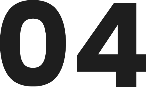 Black number "04" on dark background.