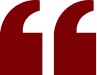 Red quotation mark on black background.